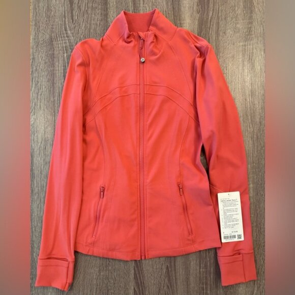 New with tags Lululemon Define Jacket Nulu.Desert Red. Size 8. Orange tone. - Picture 5 of 16